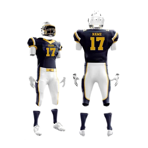 Uniformes de fútbol americano Unisex de alta calidad, diseño personalizado, paneles elásticos de compresión, número de Uso Deportivo Superior, venta al por mayor para jóvenes - Product Image 6