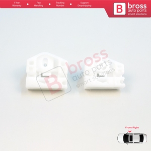 Clips de réparation de lève-vitre BWR717+BWR718 A+B avant droit pour Kangoo MK2 FW KW 2007-2021 Citan W415 807207012R - Product Image 4