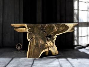 Offre Spéciale Sono Moderne Antique Organique Naturel Console Murale Excellent Noir Crème Palissandre pour Entrée pour la Maison Hôtel Accent - Product Image 6