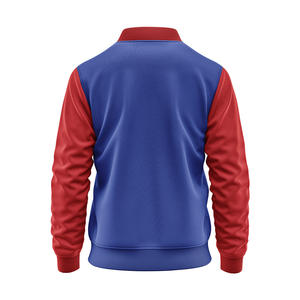 Bombardier en satin universitaire de baseball pour hommes conçu sur mesure High Street brodé col montant fermeture éclair lâche tarif payé vêtements d'hiver - Product Image 5