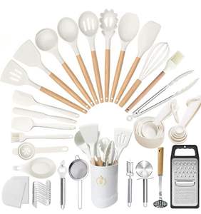 Fábrica de madera de resina, cuchara de madera y resina, espátula con y soporte, utensilios de cocina, cuchara de cocina de madera Natural para la mejor - Product Image 3