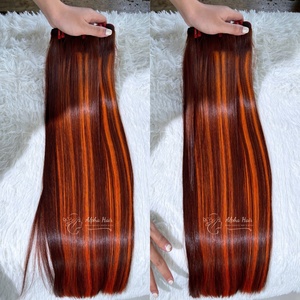 Lujosas extensiones de cabello humano liso de hueso suave sin enredos radiantes sin costuras Cabelo Humano Genius Trama 613 paquetes de cabello crudo - Product Image 3