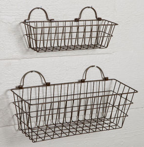 Wire Mesh <b>Basket</b> for Kitchen Welded Iron <b>Storage</b> <b>Basket</b> Kitchen <b>Storage</b> <b>Basket</b> Wire - Product Image 3
