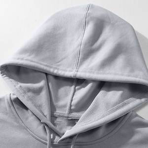 Sudaderas básicas para hombre, sudadera de manga larga con ajuste holgado, jersey con capucha y cordón, sudadera informal de Color sólido - Product Image 5