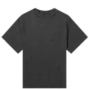 T-shirt simple surdimensionné pour hommes T-shirt de première qualité en coton avec impression de logo personnalisé - Product Image 1