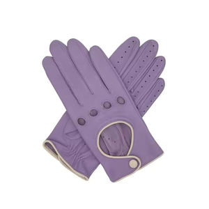 Gants en cuir professionnels avec logo personnalisé et design Gants de conduite de couleur unique - Product Image 1