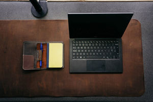 แผ่นรองโต๊ะทำงานหนังแท้หรูหรากันกลิ่นทนทานกันลื่นพื้นผิวหนังวัวสำหรับใช้งานมืออาชีพ LDM-0208 - Product Image 2