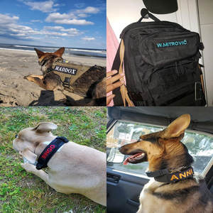 Patchs de nom brodés personnalisés étiquette de nom personnalisée crochet et boucle tissu sergé patch à repasser gilet tactique veste chapeau de transport - Product Image 5