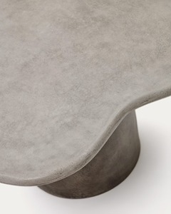 Table basse en ciment organique en béton massif pour extérieur intérieur Mobilier de salon moderne - Product Image 4