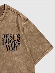 เสื้อยืดคอกลมแขนสั้นสำหรับผู้ชายเสื้อยืดลายกราฟิกคอกลมเสื้อยืดผ้าฝ้ายโอเวอร์ไซส์ออกแบบได้ตามต้องการ - Product Image 5