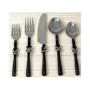 <b>Golden</b> Eco Friendly Luxury Modern Stainless Steel Flatware <b>Set</b> Dishwasher Safe Durable Dining Utensils - Product Image 6