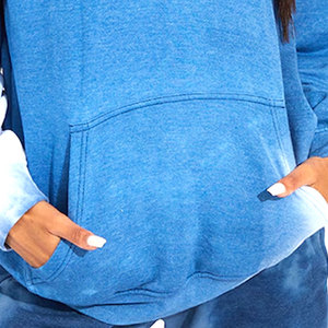 Sudadera con capucha francesa de Invierno para mujer fabricada a medida de alta calidad, lavado ácido, algodón pesado, cuello grueso suelto con capucha - Product Image 5