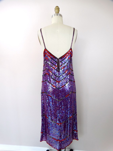 Vestido de seda con lentejuelas con cuentas ajustado vaina larga fiesta Formal vestidos casuales sin mangas cintura Natural sostenible - Product Image 3