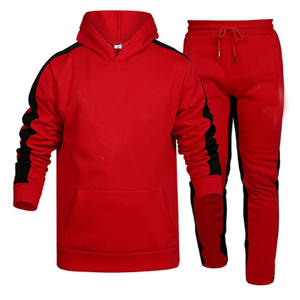 Chándales de entrenamiento con logotipo personalizado para hombre, conjunto de sudaderas y pantalones ajustados - Product Image 3