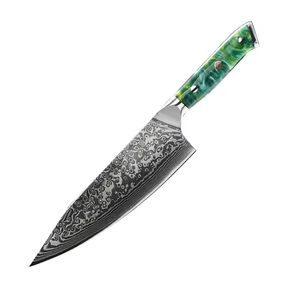 Wholesale Customized High Quality OEM ODM Service Damascus Chef's <b>Knife</b> with Stainless Steel Blade and Handle <b>Kitchen</b> <b>Knife</b> - Product Image 1