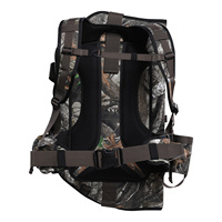 Sac à dos pour arc à poulies camouflage avec porte-flèches en polyester 150D et tissu en daim DWR Sac à dos de chasse