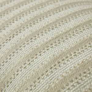 Almohada Lumbar Decorativa Beige con Rayas Cabana, Ecológica, Transpirable, No Tóxica, Tejida, 400 Hilos, Moderna, con Cierre de Cremallera Extraíble - Product Image 2