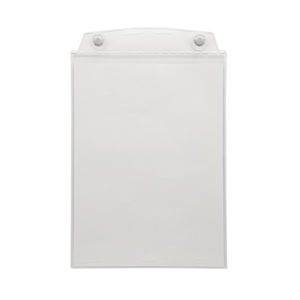 Multi-bolsillo ESD portadocumentos, magnético, Transparente/Blanco, A4 vertical, 2 imanes de neodimio (sellados), 10 unidades / - Product Image 2