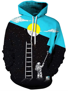 เสื้อฮู้ดแบบสวมหัวของผู้ชายทรงโอเวอร์ไซส์ดีไซน์แบบกำหนดเองน้ำหนักมาก - Product Image 4