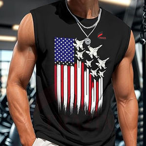 Camiseta sin Mangas Deportiva para Hombre, Tejida, Transpirable, de Alta Calidad, Secado Rápido, Superventas - Product Image 6