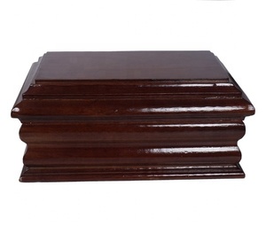 URNA DE ATAÚD DE MADERA PARA ADULTOS PARA CENIZAS HUMANAS HECHO A MANO ACABADO URNA MEMORIAL-URNA DE ATAÚD DE MADERA DECORATIVA - Product Image 1
