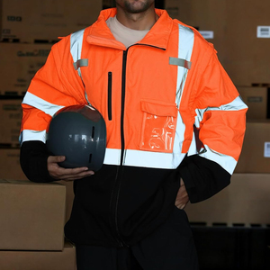2025 Waterproof Lightweight <b>Hi</b> <b>Vis</b> <b>Softshell</b> <b>Jackets</b> Reflective Construction Wear Available In All Sizes - Product Image 3