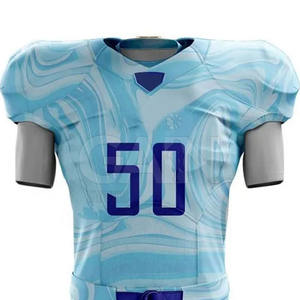 ชุดอเมริกันฟุตบอลสีพื้นแบบต่างๆ ระบายอากาศได้ดี แขนสั้น สวมใส่สบาย แห้งเร็ว ผลิตจากโพลีเอสเตอร์ 100% ปรับแต่งได้ - Product Image 5