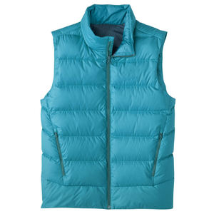 Chaleco Acolchado para Hombre, Color Marrón, Cuello Alto, Cierre de Cremallera, Resistente al Viento, Ropa Exterior Informal de Otoño, Color Sólido, Relleno de Poliéster - Product Image 3
