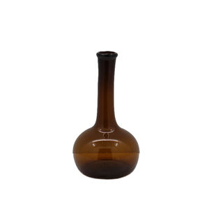 Vases à fleurs forme ronde Vase à fleurs en verre couleur marron pour la maison et le mariage Verre décoratif fait à la main en vrac - Product Image 1