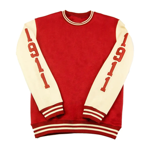 Sudadera universitaria de cuello redondo personalizada para hombre, suéter de manga larga, logotipo personalizado, impresión Digital teñida LISA para la temporada de otoño - Product Image 6