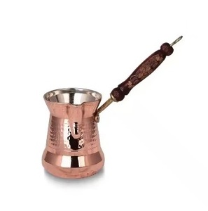 Hot Selling Arabic <b>Coffee</b> <b>Maker</b> Long Wooden Handle Brass Handmade Arabic Server Decor Tea & <b>Coffee</b> Serving Supplies Top Trending - Product Image 2