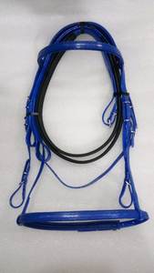 Brida de equitación P V c Accesorios de plata de alta calidad Blue Horse Bridle Rub International - Product Image 3