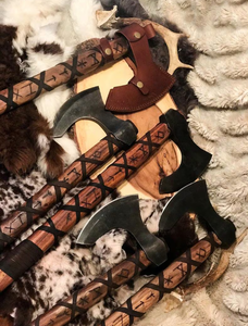 Tête de hache Viking Ragnar en acier au carbone personnalisable de qualité industrielle avec poignée en bois ou en caoutchouc pour le camping - Product Image 3