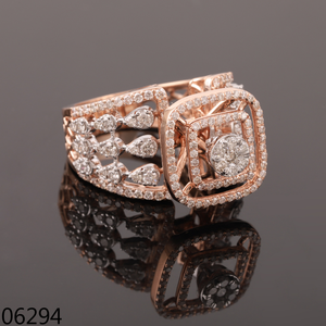 Anillo de Dedo Completo D'VINS JEWELS, Oro Rosa de 14K/18K, Diamante Cultivado en Laboratorio, Corte Brillante Redondo, Regalo de Compromiso/Boda para Mujer - Product Image 6