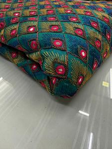 Designer Phantom Katli <b>Material</b> with Full Mirror Work <b>Embroidery</b> for Dressmaking and Bridal Outfits Available at Best Price - Product Image 3