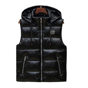 Gilet Bomber matelassé ajusté de luxe pour homme, veste sans manches réversible, style décontracté, rembourrage en duvet ou en polyester - Product Image 2