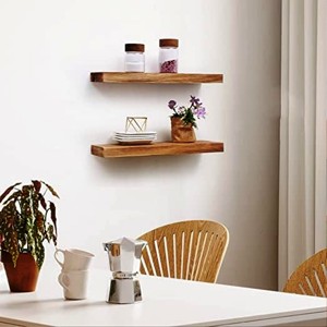 Estantes de almacenamiento de madera hechos a mano para sostener macetas de flores Hermoso arte de pared-¡Compre ahora! - Product Image 2