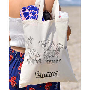 Bolsa de Mano Negra de Nivel Avanzado, Bolsa de Algodón para Colorear y Pintar para Niños - Product Image 6
