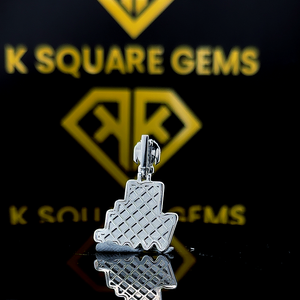 Lettre personnalisée Hip Hop pendentif, personnalisé votre lettre, hommes Hip Hop numéro pendentif, Moissanite pendentif, glace sur Hip Hop bijoux - Product Image 2