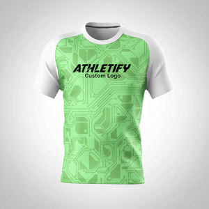 เสื้อฟุตบอลผู้ชายแบบระบายอากาศได้ดี น้ำหนักเบา ปรับแต่งได้ พร้อมโลโก้ทีมและหมายเลขแบบสั่งทำ ชุดกีฬาสำหรับการแข่งขันฟุตบอล - Product Image 1