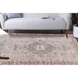 Tribal Printed <b>Rug</b>: Anti-Slip, Thick, Chenille, Red, <b>Boho</b>, Turkish, Office Decor,With Pile Soft <b>Rug</b> - Product Image 2