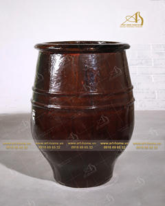 GL051H90-RB de pot en céramique émaillée sang rouge RB pour la plantation de jardin à la maison et la conception de paysage miniature - Product Image 2