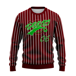 Sudadera de Alta Calidad Personalizada, Color Granate, Gruesa, de Felpa, con Cuello Redondo, Sublimada, Deportiva, para Hombre - Product Image 1