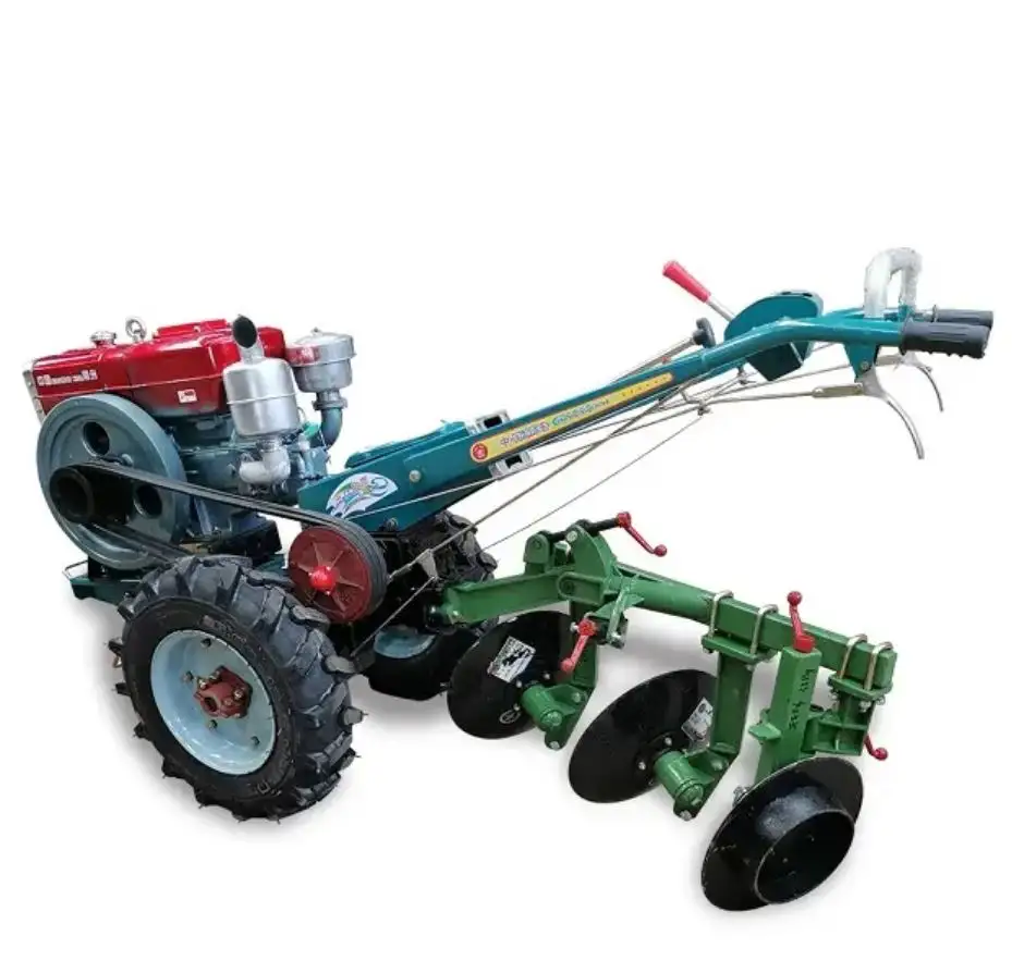 Agricultural Machinery Equipment Attachments 2 Wheel Walk Behind New Mini Tractors Harrow Cultivator