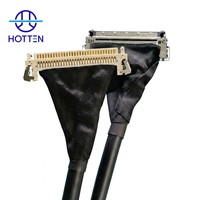 Câble LVDS personnalisé Hotten, assemblage HRS FX15-51P vers FI-X30HL 51P, câble d'écran LCD pour affichage industriel