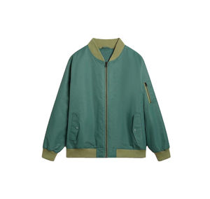 Blouson aviateur léger pour hommes de style urbain personnalisable avec votre propre logo sur le devant tissu en toile Service OEM disponible - Product Image 1