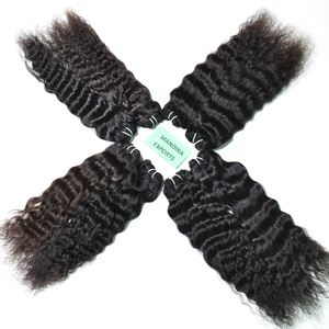 Cheveux humains vietnamiens non traités à 100 %, bouclés, ondulés profonds, alignement des cuticules, couleur naturelle, cheveux indiens, vente en gros à bas prix - Product Image 5