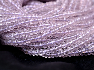 Perles facettées en améthyste rose naturelle de qualité AAA+ (3mm-4mm) – Pierres semi-précieuses en améthyste pour la fabrication de bijoux - Product Image 2