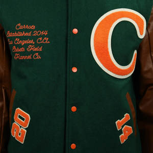 Veste Letterman de mode personnalisée pour hommes vente en gros de streetwear unique veste d'école de baseball en laine avec patchs brodés - Product Image 6