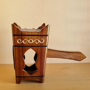 Quemador Bakhoor de madera rústica más vendido para quemar incienso y Bakhoor para crear un calmante disponible a precio de fábrica - Product Image 3